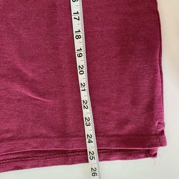 Rugby University Polo Shirt Size S Burgundy Short Sleeve Unisex Cotton Blend - Picture 9 of 10